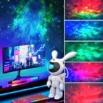 White Rabbit Space Bunny Starry Sky Light