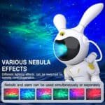 White Rabbit Space Bunny Starry Sky Light