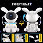 White Rabbit Space Bunny Starry Sky Light With Bluetooth Speaker - Image 19