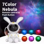 White Rabbit Space Bunny Starry Sky Light With Bluetooth Speaker - Image 20