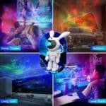 White Rabbit Space Bunny Starry Sky Light