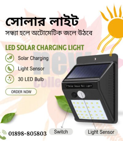 Solar Charging LED Sensor Light