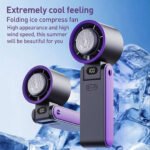 Y19 100 Speed Foldable Ice Fan - Image 2